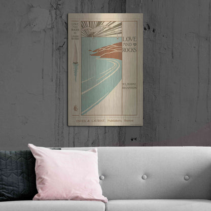 Luxe Metal Art 'Love And Rocks (1895 - 1917)' by Epic Portfolio, Metal Wall Art,24x36