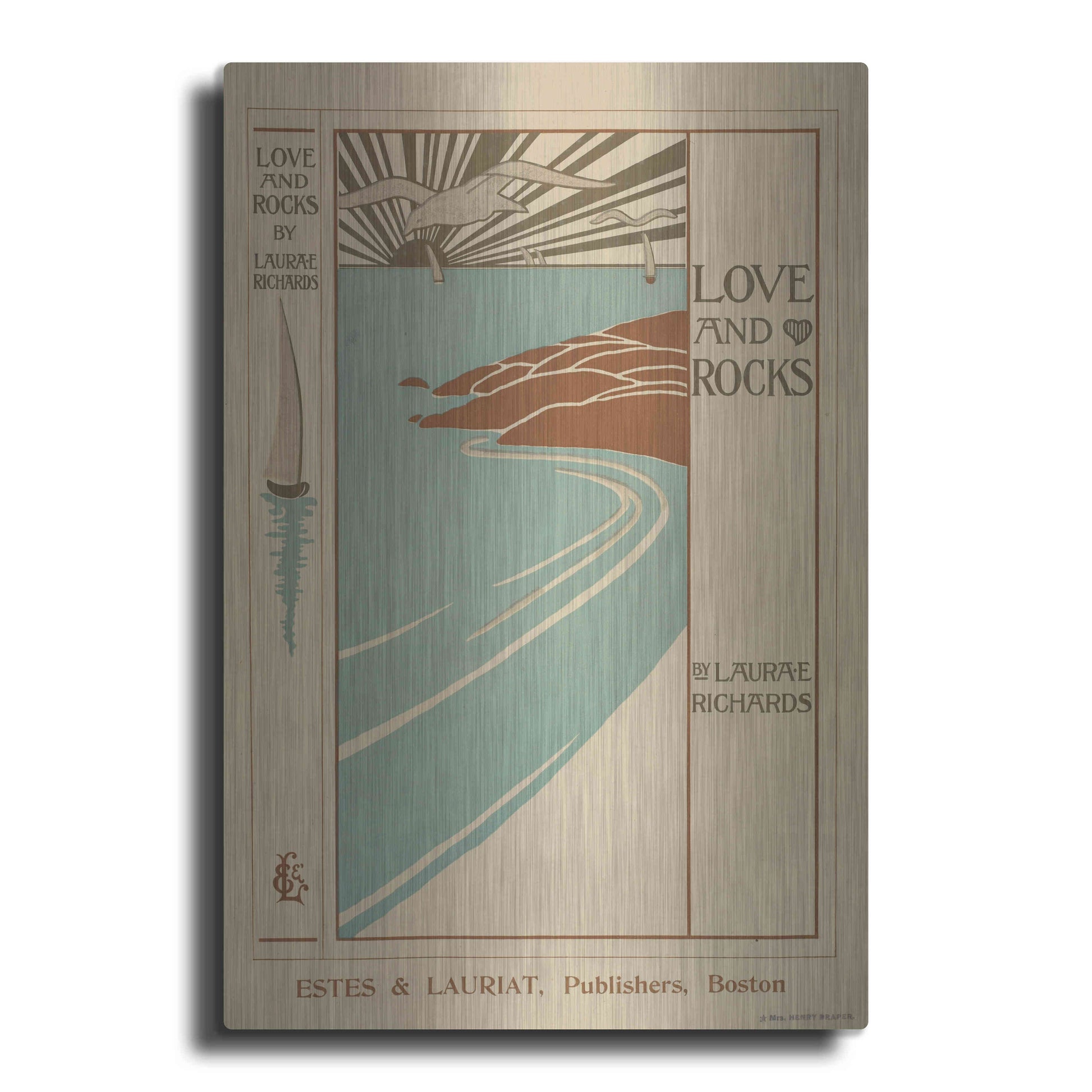 Luxe Metal Art 'Love And Rocks (1895 - 1917)' by Epic Portfolio, Metal Wall Art