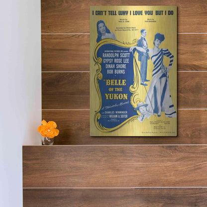 Luxe Metal Art 'I Can’T Tell Why I Love You, But I Do (1900)' by Epic Portfolio, Metal Wall Art,12x16