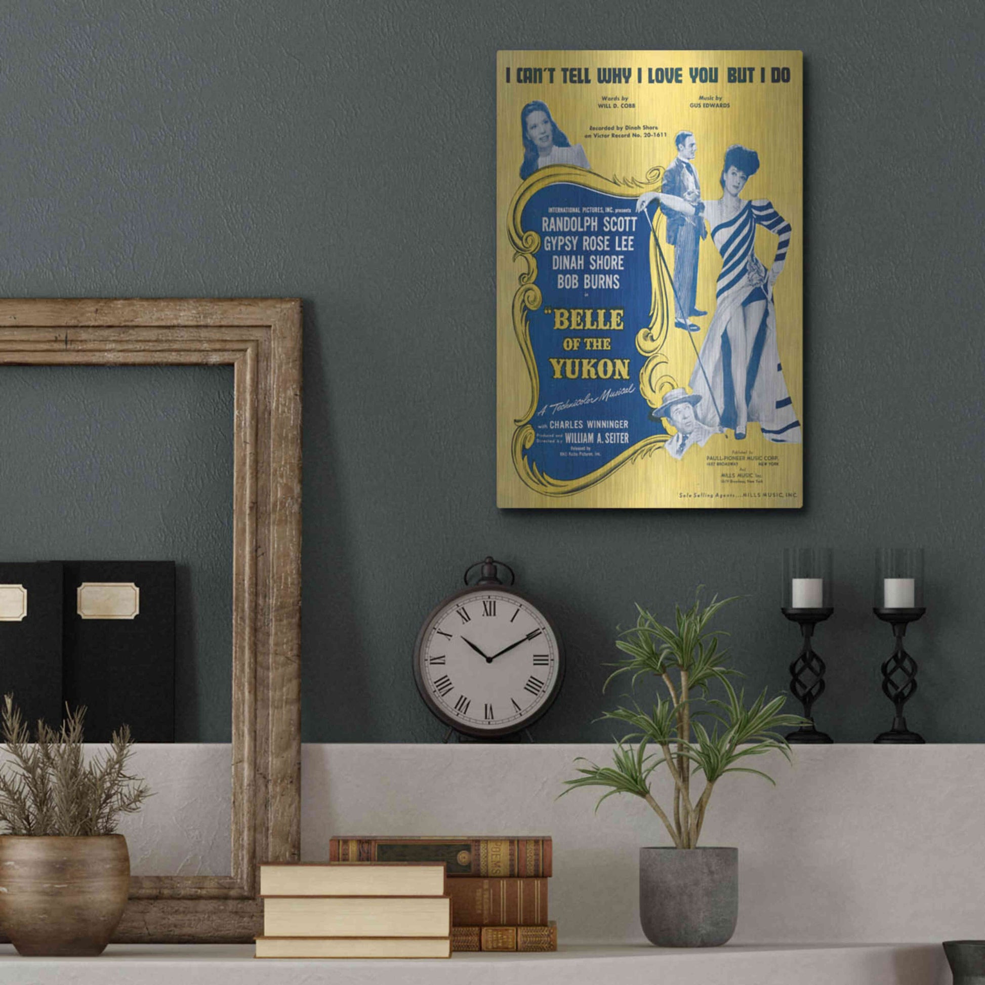 Luxe Metal Art 'I Can’T Tell Why I Love You, But I Do (1900)' by Epic Portfolio, Metal Wall Art,12x16