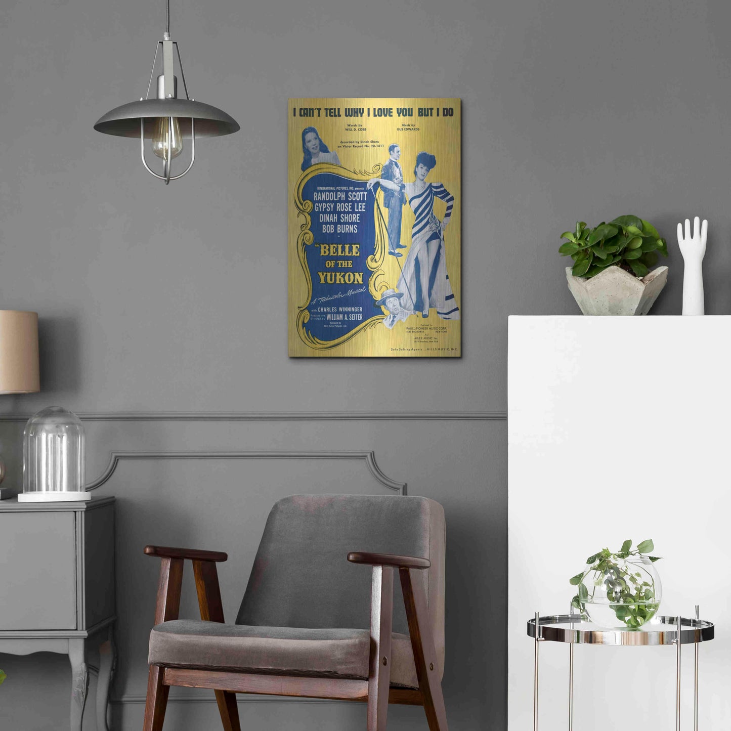 Luxe Metal Art 'I Can’T Tell Why I Love You, But I Do (1900)' by Epic Portfolio, Metal Wall Art,16x24