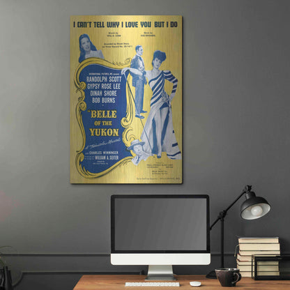 Luxe Metal Art 'I Can’T Tell Why I Love You, But I Do (1900)' by Epic Portfolio, Metal Wall Art,24x36