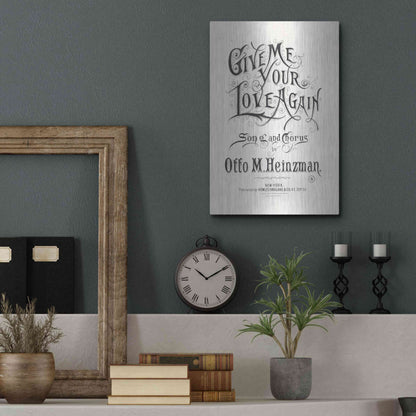 Luxe Metal Art 'Give Me Your Love Again (1893)' by Epic Portfolio, Metal Wall Art,12x16