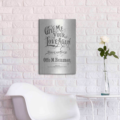 Luxe Metal Art 'Give Me Your Love Again (1893)' by Epic Portfolio, Metal Wall Art,16x24