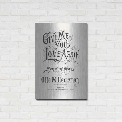 Luxe Metal Art 'Give Me Your Love Again (1893)' by Epic Portfolio, Metal Wall Art,24x36