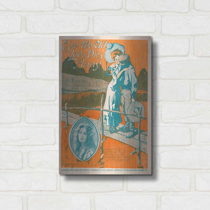 Luxe Metal Art 'Ere The Old Love Dies Away (1900)' by Epic Portfolio, Metal Wall Art,12x16