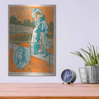 Luxe Metal Art 'Ere The Old Love Dies Away (1900)' by Epic Portfolio, Metal Wall Art,12x16