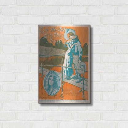 Luxe Metal Art 'Ere The Old Love Dies Away (1900)' by Epic Portfolio, Metal Wall Art,16x24