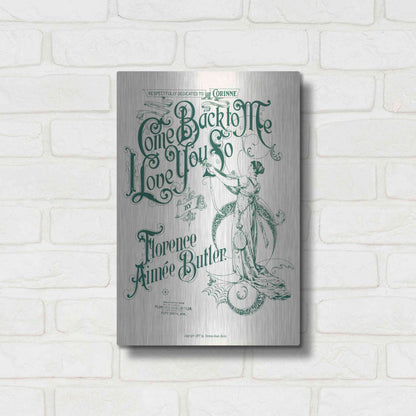Luxe Metal Art 'Come Back To Me I Love You So (1897)' by Epic Portfolio, Metal Wall Art,12x16