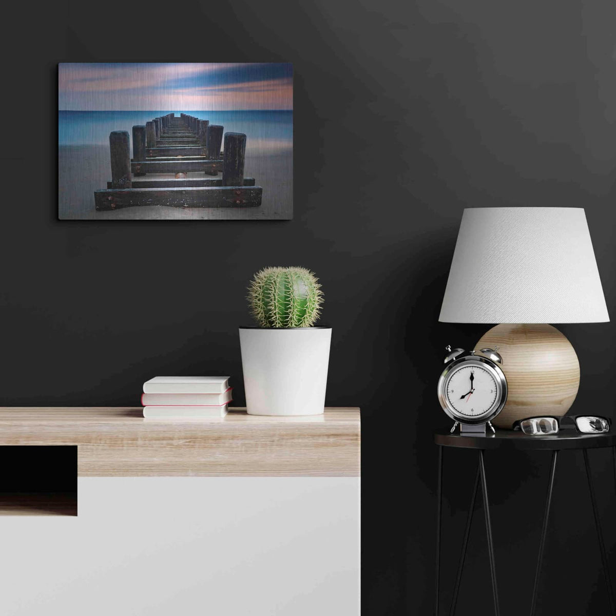 'Coney Island Pier' by Kathrine Gendreau – Metal Wall Art, 24x16 room view