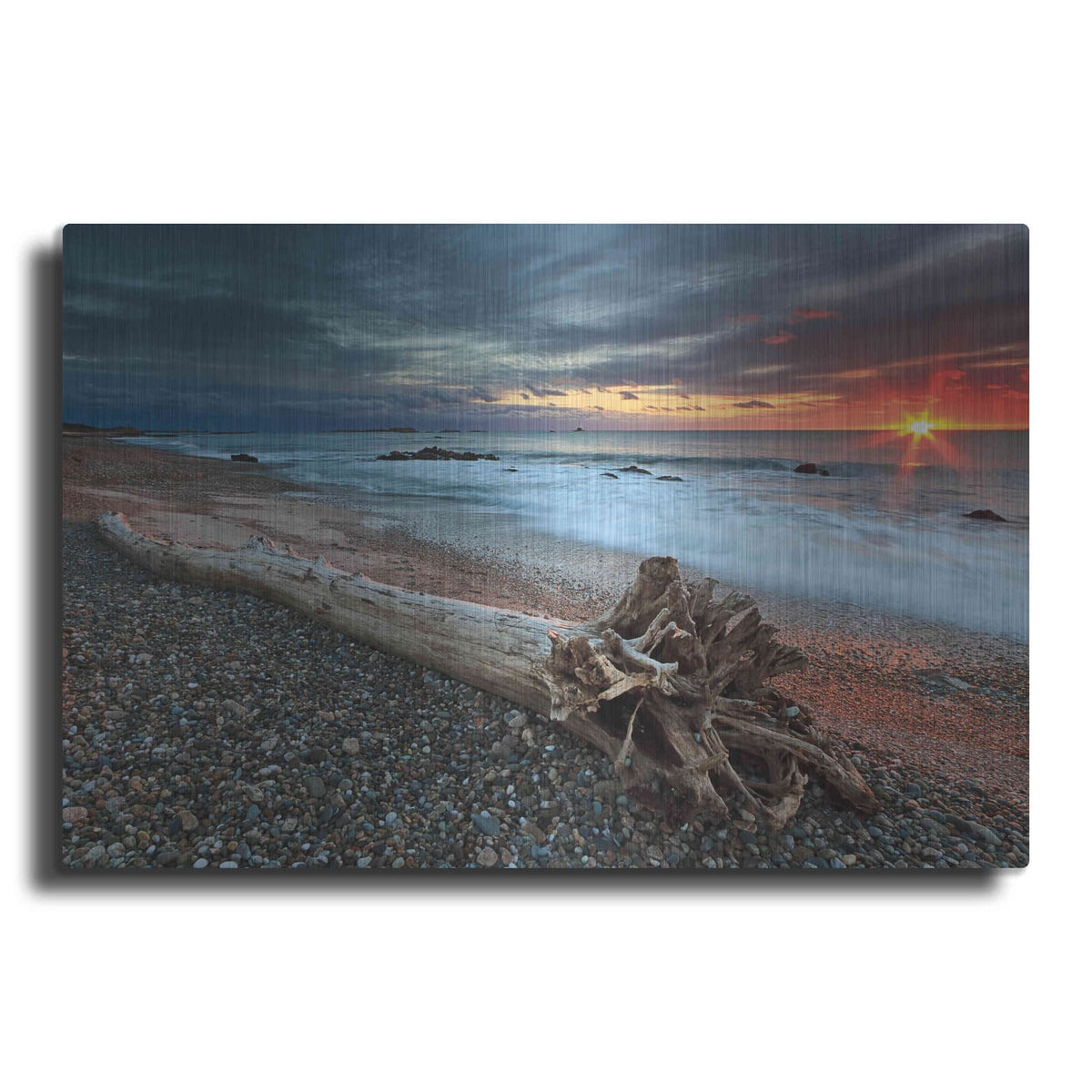 'Sakonnet Driftwood' by Kathrine Gendreau – Metal Wall Art