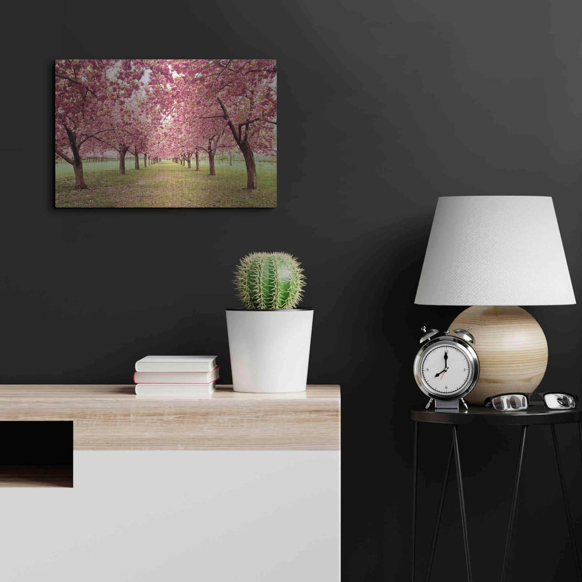 'Hall of Cherries' by Kathrine Gendreau – Metal Wall Art, 24x16 room view