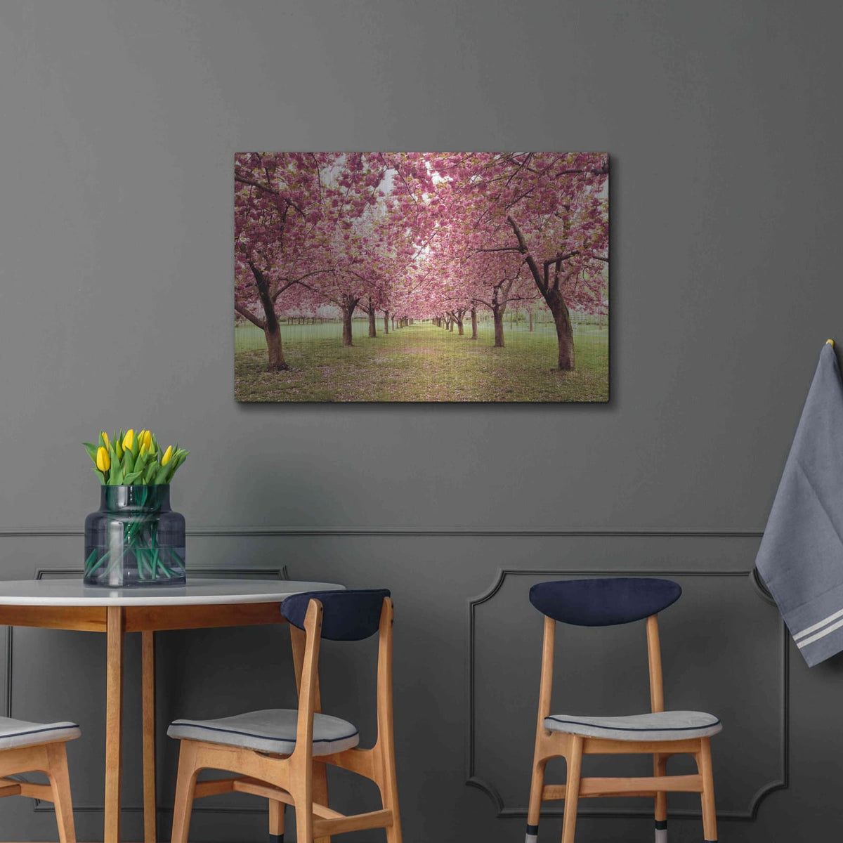 'Hall of Cherries' by Kathrine Gendreau – Metal Wall Art, 36x24 room view