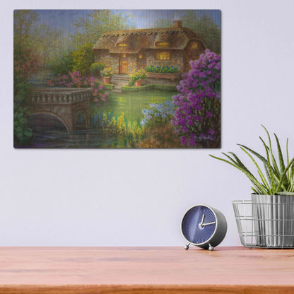 Luxe Metal Art 'My Summer Hideaway' by Nicky Boehme, Metal Wall Art,16x12