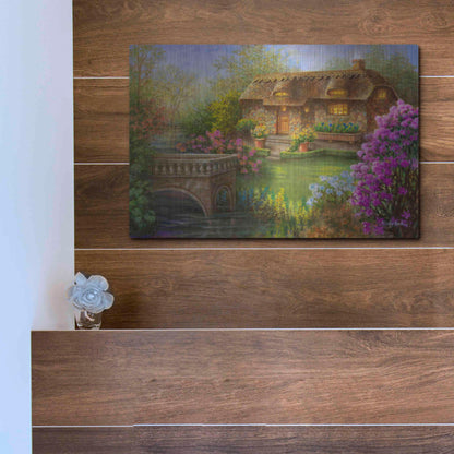 Luxe Metal Art 'My Summer Hideaway' by Nicky Boehme, Metal Wall Art,16x12