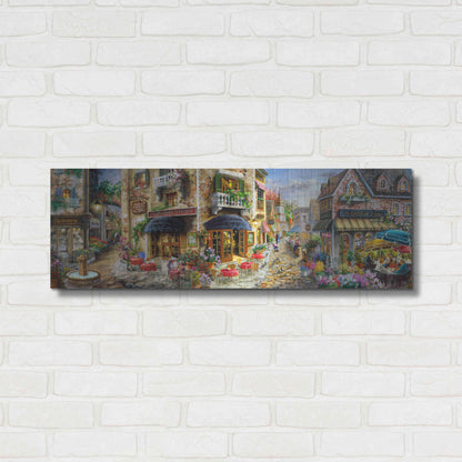 Luxe Metal Art 'Late Afternoon in Italy' by Nicky Boehme, Metal Wall Art,36x12