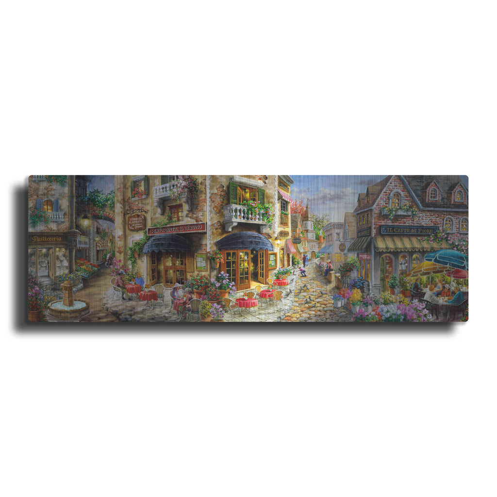 Luxe Metal Art 'Late Afternoon in Italy' by Nicky Boehme, Metal Wall Art
