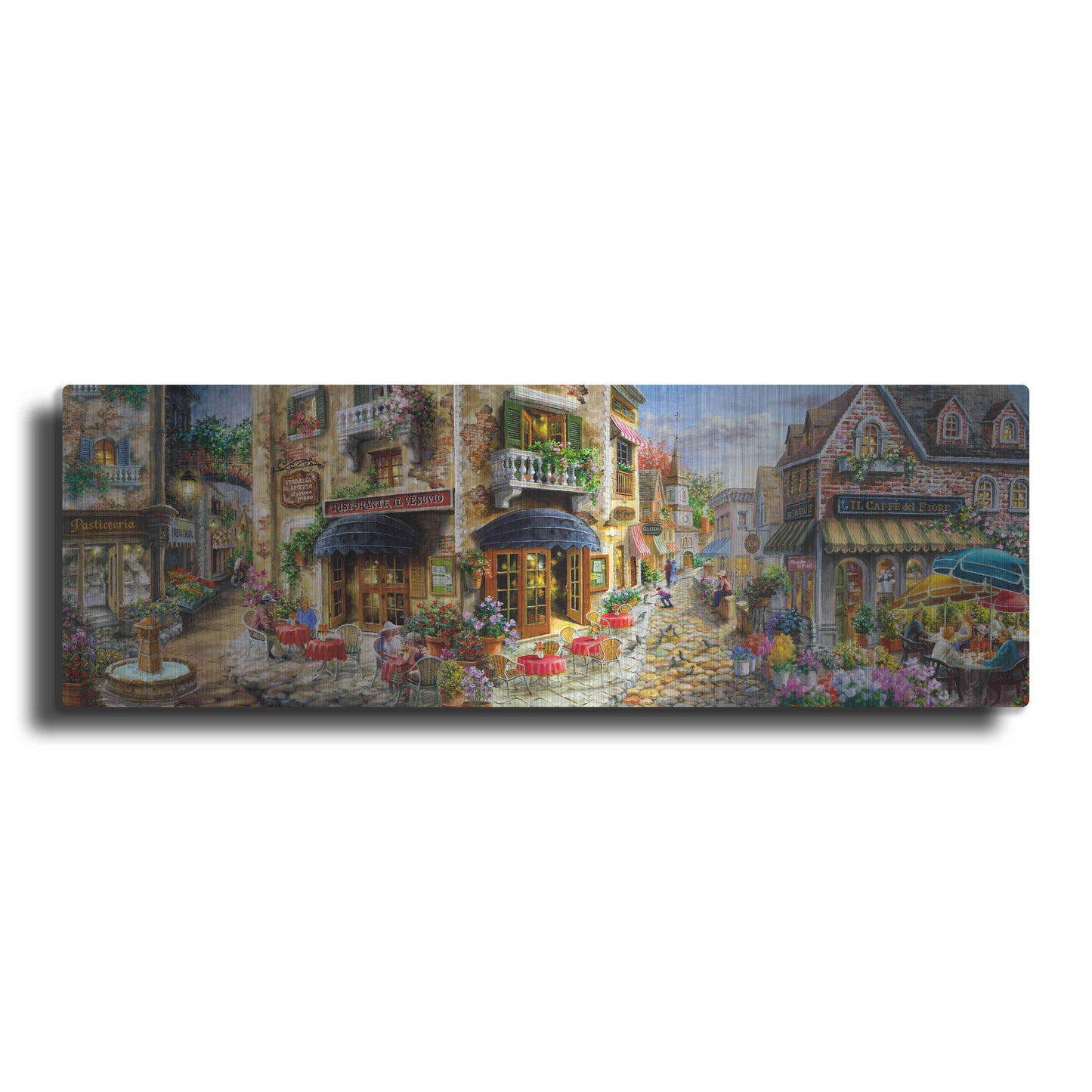 Luxe Metal Art 'Late Afternoon in Italy' by Nicky Boehme, Metal Wall Art