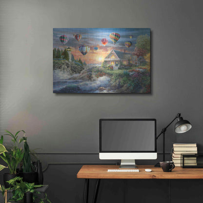 Luxe Metal Art 'Balloons over Sunset Cove' by Nicky Boehme, Metal Wall Art,36x24