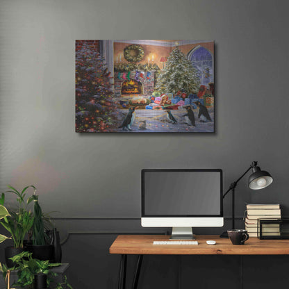 Luxe Metal Art 'A Magical View to Christmas' by Nicky Boehme, Metal Wall Art,36x24