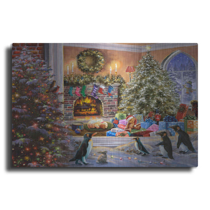 Luxe Metal Art 'A Magical View to Christmas' by Nicky Boehme, Metal Wall Art