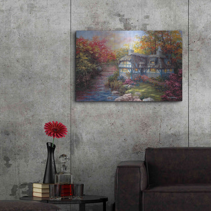 Luxe Metal Art 'There's No Place Like Home' by Nicky Boehme, Metal Wall Art,36x24