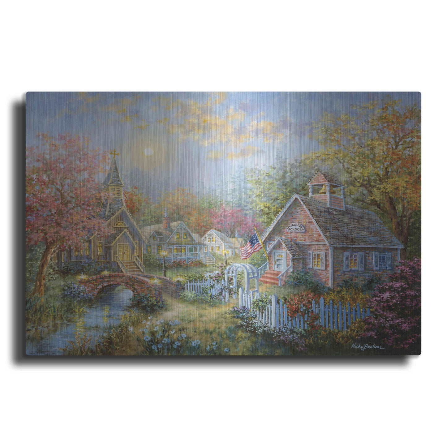 Luxe Metal Art 'Moral Guidance' by Nicky Boehme, Metal Wall Art