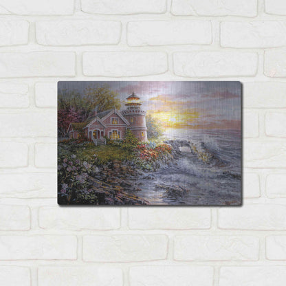 Luxe Metal Art 'Seafarer's Vigilant Sentry' by Nicky Boehme, Metal Wall Art,16x12