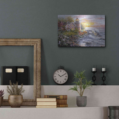 Luxe Metal Art 'Seafarer's Vigilant Sentry' by Nicky Boehme, Metal Wall Art,16x12