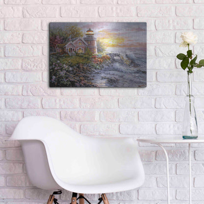 Luxe Metal Art 'Seafarer's Vigilant Sentry' by Nicky Boehme, Metal Wall Art,24x16