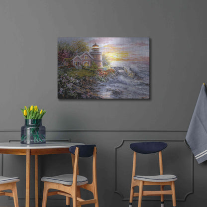 Luxe Metal Art 'Seafarer's Vigilant Sentry' by Nicky Boehme, Metal Wall Art,36x24