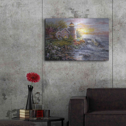 Luxe Metal Art 'Seafarer's Vigilant Sentry' by Nicky Boehme, Metal Wall Art,36x24