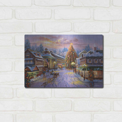 Luxe Metal Art 'Christmas Eve' by Nicky Boehme, Metal Wall Art,16x12