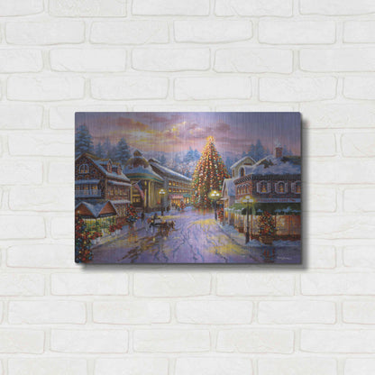 Luxe Metal Art 'Christmas Eve' by Nicky Boehme, Metal Wall Art,24x16