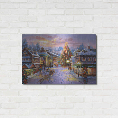 Luxe Metal Art 'Christmas Eve' by Nicky Boehme, Metal Wall Art,36x24