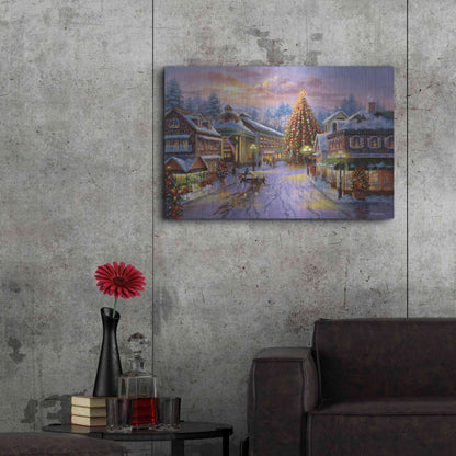 Luxe Metal Art 'Christmas Eve' by Nicky Boehme, Metal Wall Art,36x24