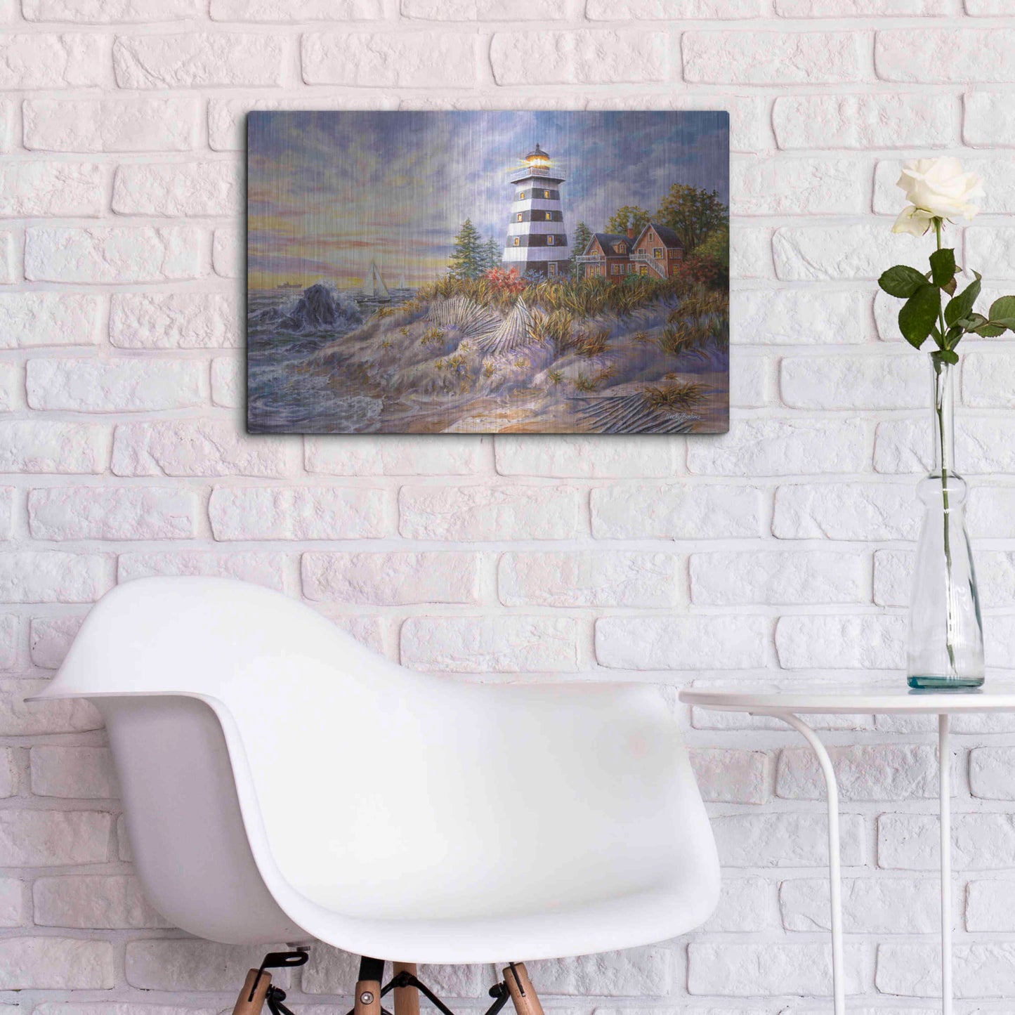 Luxe Metal Art 'Out Of Harm’s Way' by Nicky Boehme, Metal Wall Art,24x16