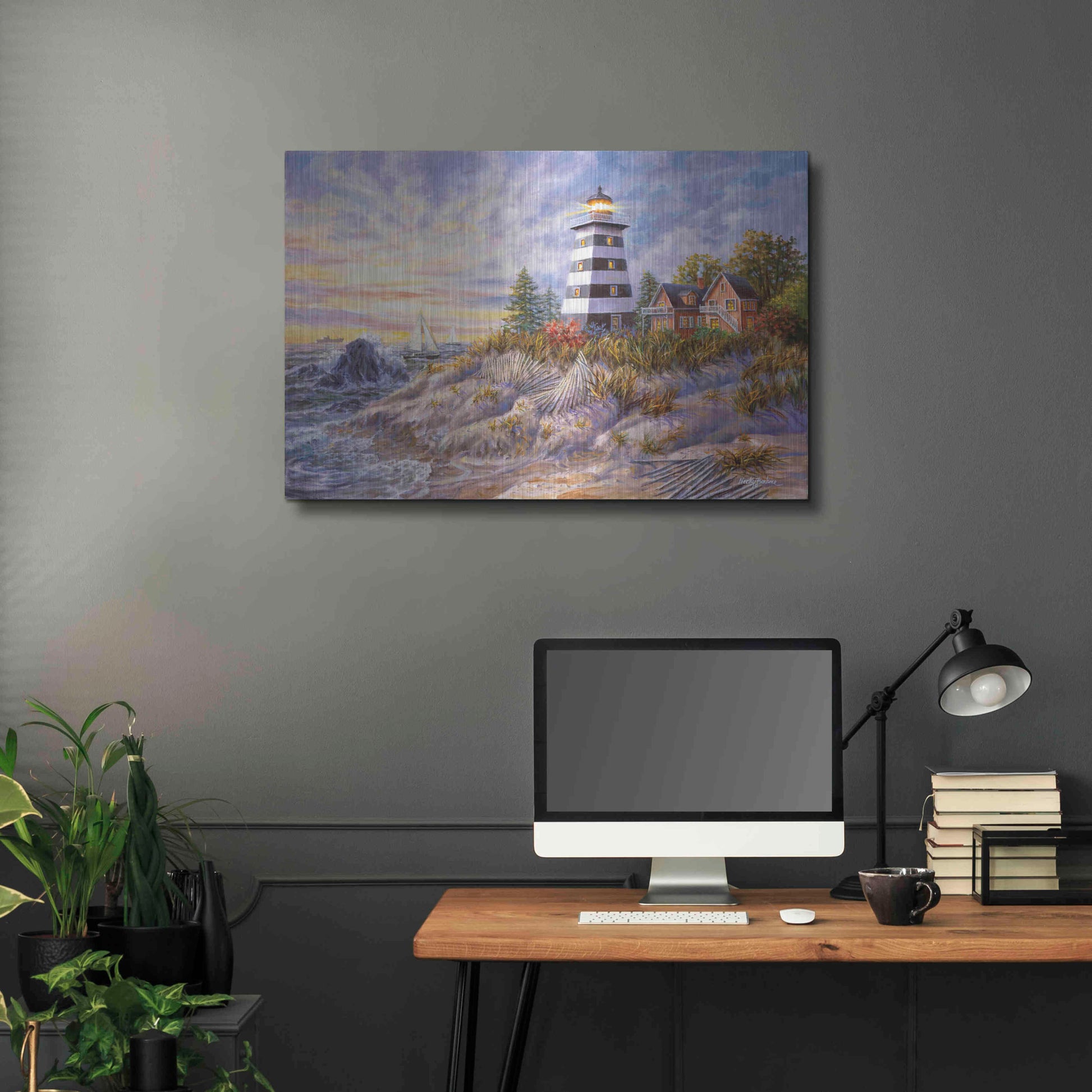 Luxe Metal Art 'Out Of Harm’s Way' by Nicky Boehme, Metal Wall Art,36x24