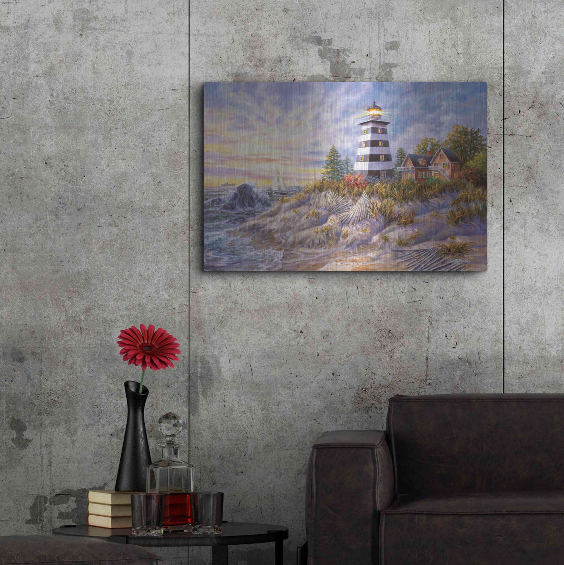 Luxe Metal Art 'Out Of Harm’s Way' by Nicky Boehme, Metal Wall Art,36x24