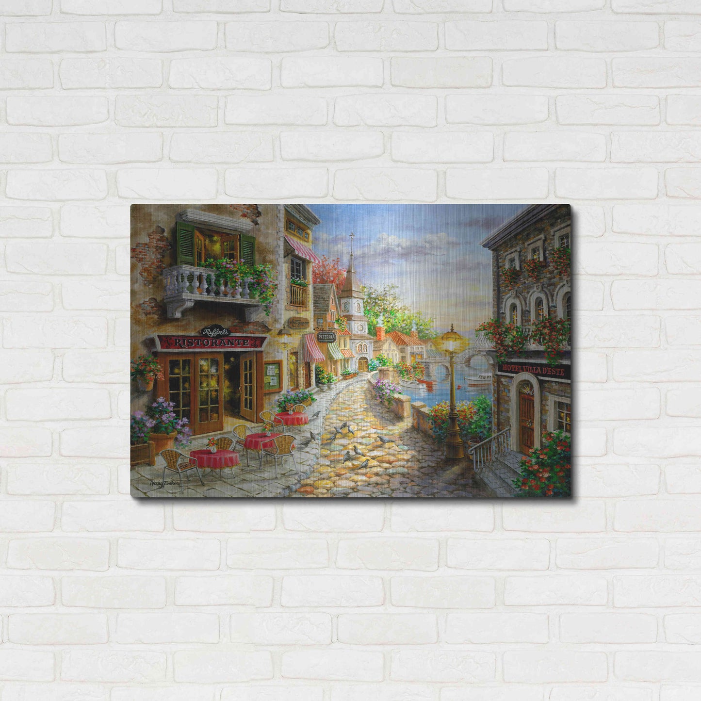 Luxe Metal Art 'Invitation To Dine' by Nicky Boehme, Metal Wall Art,36x24