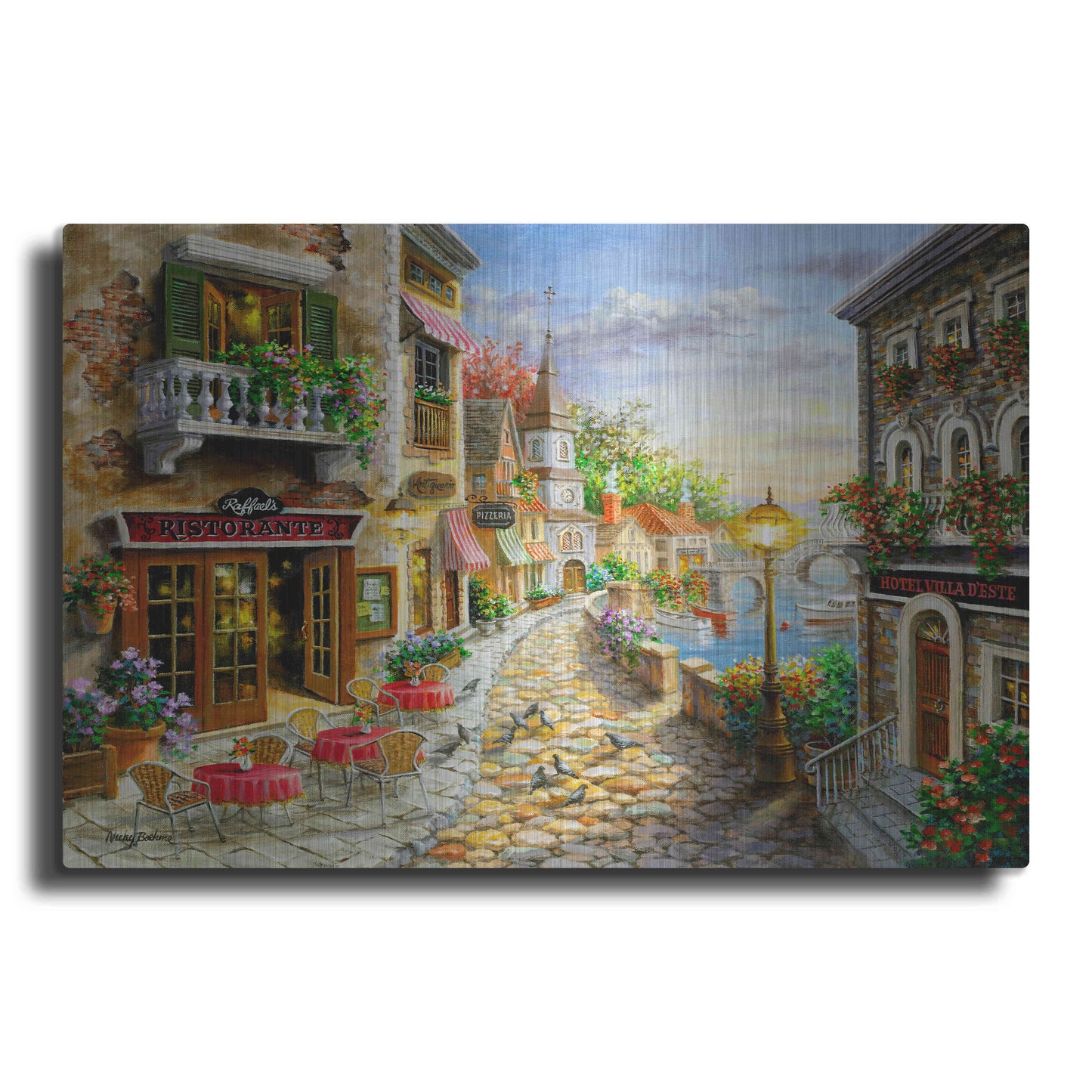 Luxe Metal Art 'Invitation To Dine' by Nicky Boehme, Metal Wall Art