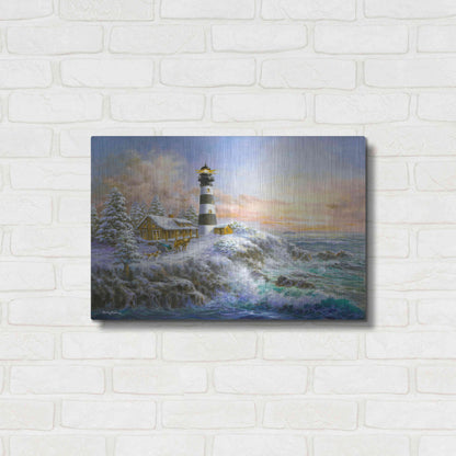 Luxe Metal Art 'Winter Majesty' by Nicky Boehme, Metal Wall Art,24x16