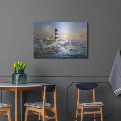 Luxe Metal Art 'Winter Majesty' by Nicky Boehme, Metal Wall Art,36x24