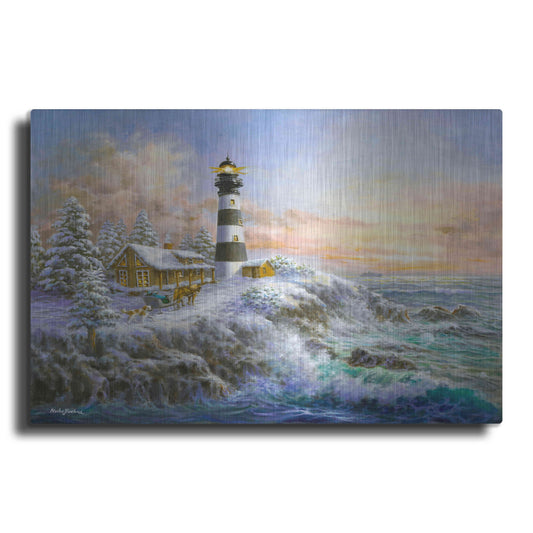 Luxe Metal Art 'Winter Majesty' by Nicky Boehme, Metal Wall Art