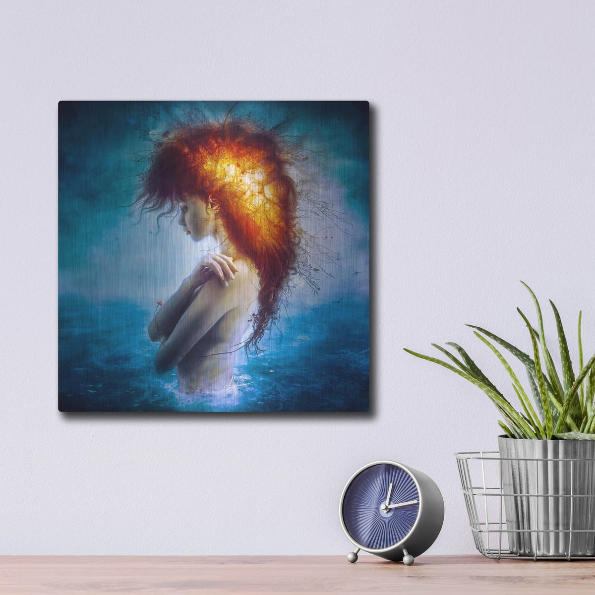 'Nirvana' by Mario Sanchez Nevado – Metal Wall Art, 12x12 room view