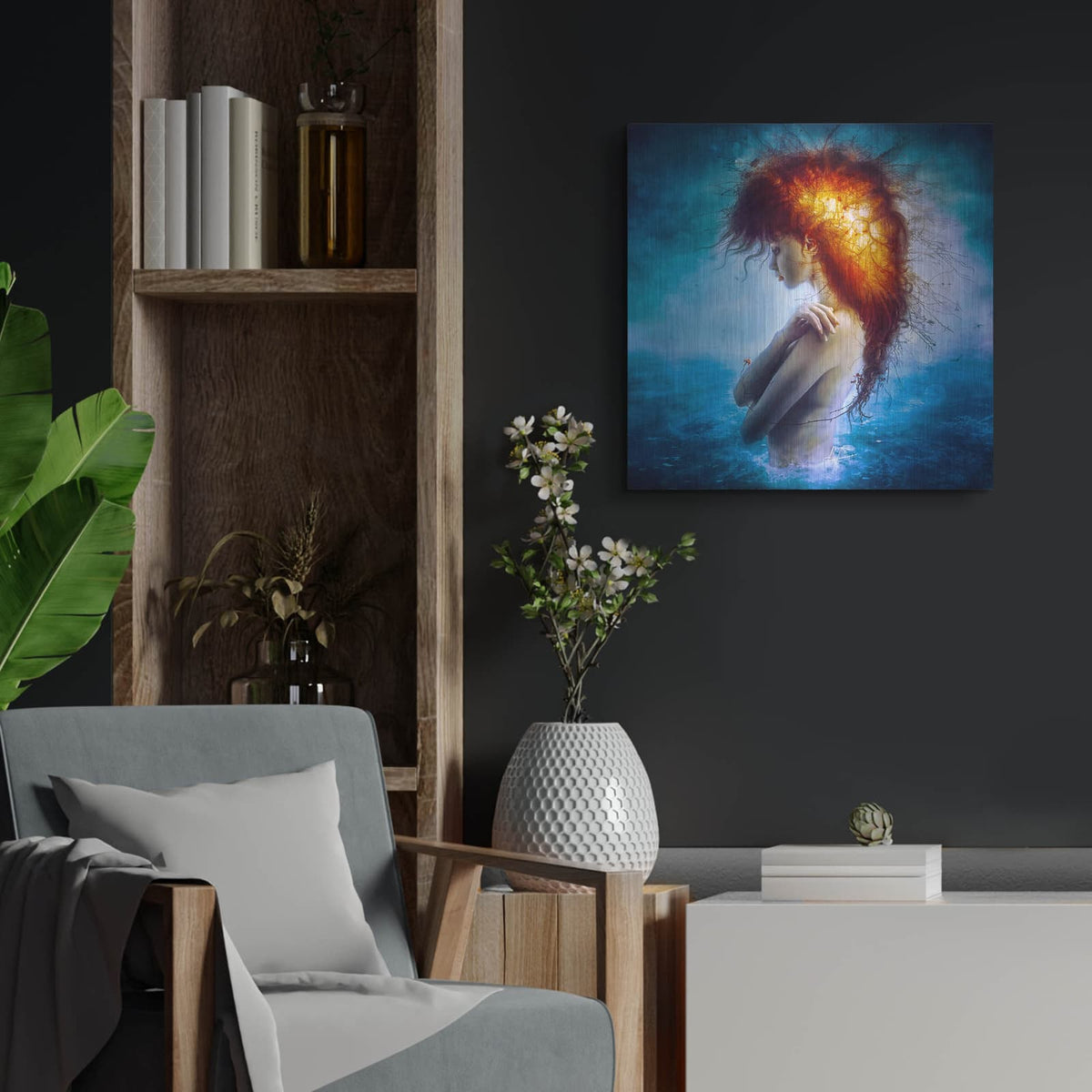 'Nirvana' by Mario Sanchez Nevado – Metal Wall Art, 24x24 room view