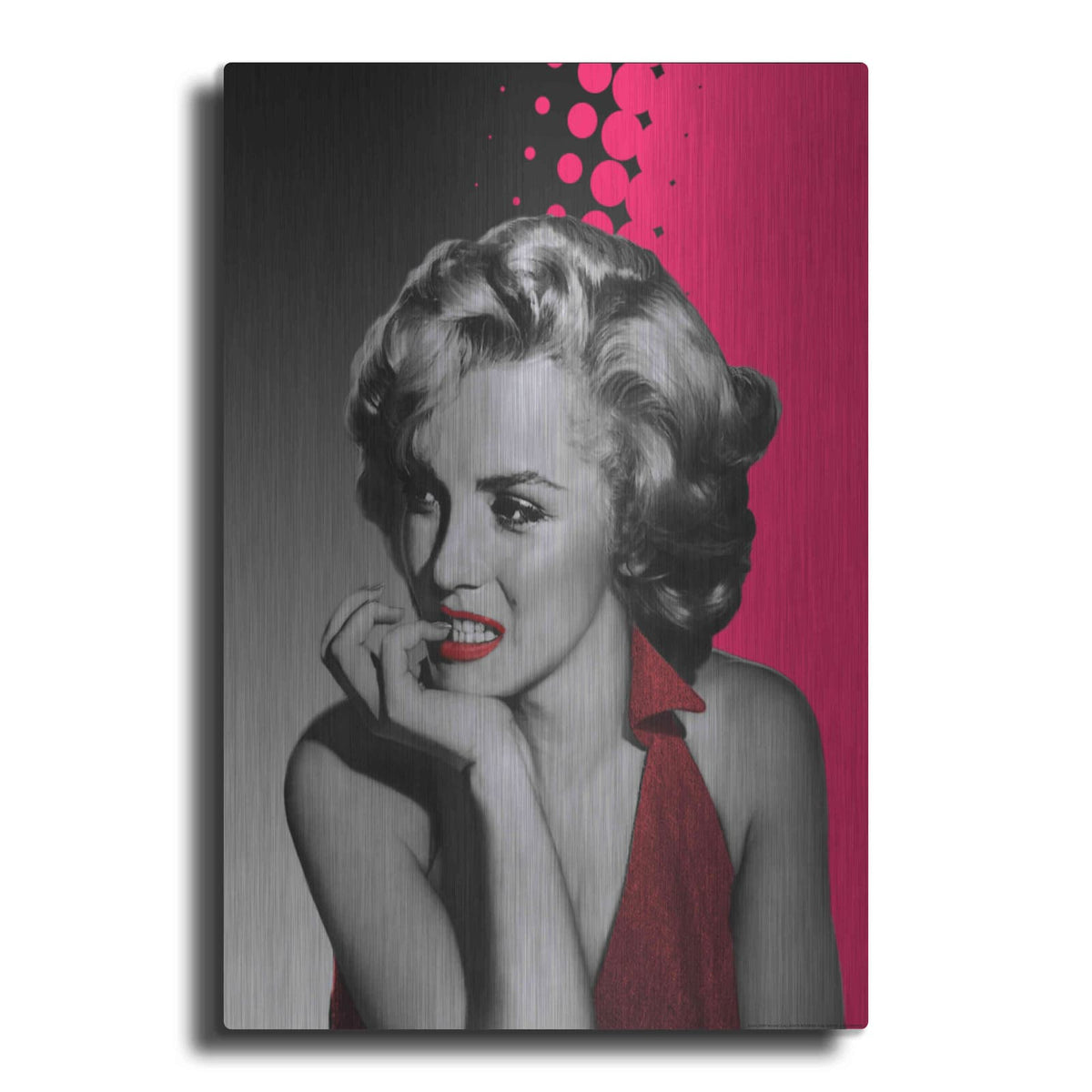 'The Thinker In Red' by Chris Consani – Metal Wall Art