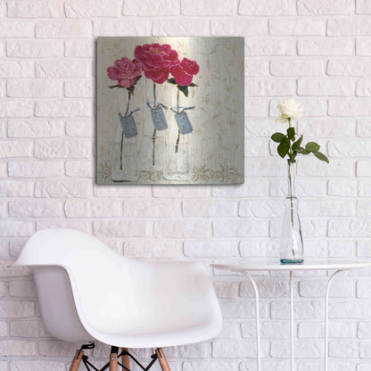 Luxe Metal Art 'Inspired Pink' by Jadei Graphics, Metal Wall Art,24x24