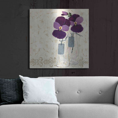 Luxe Metal Art 'Inspired Purple' by Jadei Graphics, Metal Wall Art,36x36