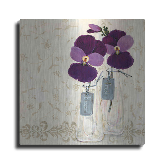 Luxe Metal Art 'Inspired Purple' by Jadei Graphics, Metal Wall Art